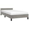 vidaXL Cadre de lit sans matelas gris clair 90x190 cm velours