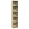 vidaXL Biblioth&egrave;que ch&ecirc;ne sonoma 40x30x189 cm bois d'ing&eacute;nierie