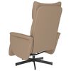vidaXL Fauteuil inclinable de massage repose-pieds cappuccino