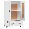 vidaXL Buffet haut Blanc 70x31x115 cm Bois d'ingénierie