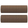 vidaXL Canap&eacute; 2 places avec oreillers d&eacute;coratifs marron 120 cm tissu