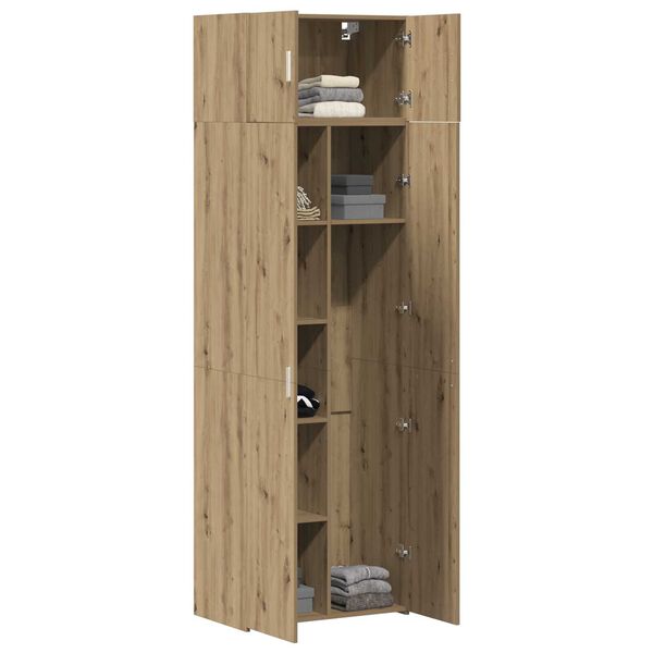 vidaXL Armoire de rangement chêne artisanal 70 x 42,5 x 225 cm