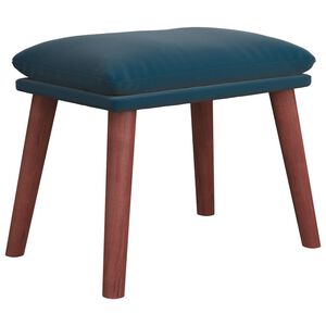 vidaXL Repose-pied Bleu 45x29,5x35 cm Velours