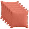 vidaXL Housse de coussin 6 pc HOUTEN Rouge orange 80 x 80 cm