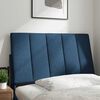 vidaXL Coussin de t&ecirc;te de lit Hanko bleu 90 cm tissu