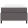 vidaXL Cadre de lit avec matelas Gris 100 x 200 cm tissu