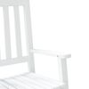 vidaXL Chaises &agrave; bascule enfants lot de 2 blanc bois peuplier massif