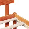 vidaXL Cadre de lit Marron 120 x 190 cm Bois de pin massif