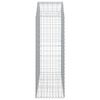 vidaXL Panier de gabions arqu&eacute; 150x50x140/160 cm Fer galvanis&eacute;