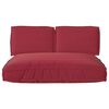 vidaXL Ensemble de coussins 3 pcs Bordeaux Tissu Oxford