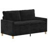 vidaXL Canap&eacute; Noir 156 x 81 x 87,5 cm Polyester