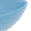vidaXL Lavabo de salle de bain C&eacute;ramique Bleu clair Rond