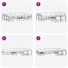 vidaXL Ensemble de canap&eacute;s d'ext&eacute;rieur 10 pcs Naturel et Noir