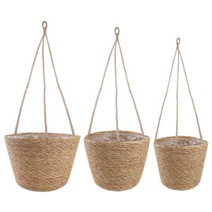 vidaXL 3 pc Naturel &Oslash;26 x 19 cm 100 % Herbe de mer