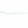 vidaXL Auvent Blanc 4,5 &times; 3,5 m Polyester et m&eacute;tal