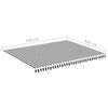 vidaXL Tissu de remplacement pour auvent Anthracite et blanc 4,5x3,5 m