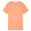 T-shirt pour enfants avec manches courtes orange n&eacute;on 128