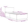 vidaXL Cadre de lit Ch&ecirc;ne brun 100 x 200 cm Bois d'ing&eacute;nierie