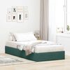 vidaXL Lit de Rangement avec stockage Vert fonc&eacute; 90 x 190 cm Velours