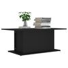 vidaXL Table basse noir 102x55,5x40 cm bois d'ingénierie