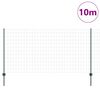 vidaXL Clôture avec poteau Vert 1,2 x 10 m Acier et PVC