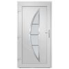 vidaXL Porte d'entr&eacute;e Blanc 108x208 cm PVC