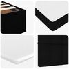 vidaXL Lit ottoman avec matelas noir 120x190 cm tissu