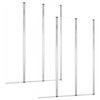 vidaXL Enclos de bain 2 pcs 104x130 cm Verre tremp&eacute; Transparent