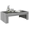vidaXL Table basse avec LED infini sonoma gris 90x50x30 cm