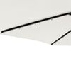 vidaXL Parasol de jardin avec LED et m&acirc;t en acier blanc 225x225x212 cm