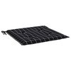 vidaXL Coussins de chaise de jardin lot de 4 motif &agrave; carreaux noir