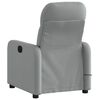 vidaXL Fauteuil de massage inclinable Gris clair Tissu