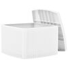 vidaXL Table d'appoint Blanc 54x54x36,5 cm Plastique