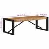 vidaXL Table basse 100x50x35 cm bois de manguier massif brut