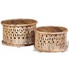vidaXL Ensemble de table basse 2 pcs Bois de manguier massif