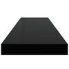 vidaXL Étagère murale flottante noir 90x23,5x3,8 cm MDF