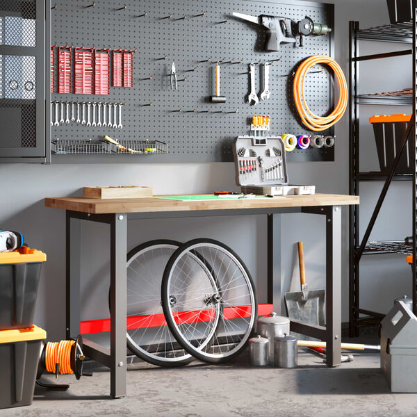 vidaXL &Eacute;tabli 140x60x83 cm bois massif d'acacia rectangulaire