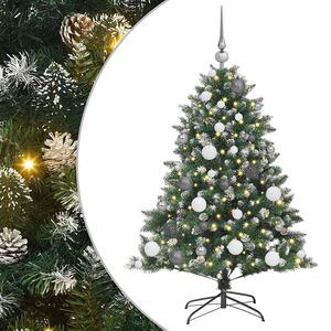 vidaXL Sapin de No&euml;l artificiel Vert 120 cm PVC, plastique et acier