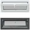vidaXL Fen&ecirc;tre de sous-sol RISOR 100 x 40 cm PVC et verre Anthracite