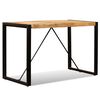 vidaXL Table à manger Bois de manguier brut 120 cm