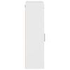 vidaXL Armoire murale de salle de bain avec porte TULUM Blanc brillant