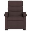 vidaXL Fauteuil inclinable de massage électrique Marron foncé Tissu