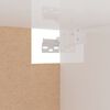 vidaXL Garde-robe blanc brillant 100x32,5x35 cm bois d'ing&eacute;nierie