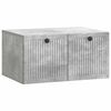 vidaXL Meuble TV mural Gris b&eacute;ton 59,5 x 41 x 30 cm Bois d'ing&eacute;nierie