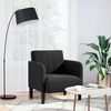 vidaXL Fauteuil avec accoudoirs noir 54 cm velours