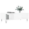 vidaXL Table basse blanc 104x60x35 cm bois d'ing&eacute;nierie