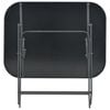 vidaXL Table pliable de jardin Gris 100x75x72 cm Verre et acier