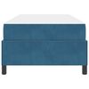 vidaXL Cadre de lit avec matelas Bleu fonc&eacute; 90 x 200 cm tissu