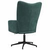 vidaXL Chaise de relaxation Vert fonc&eacute; Velours