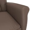 vidaXL Fauteuil inclinable Marron Similicuir